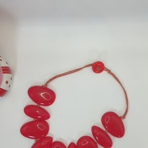 Beautiful Candy Colored Resin Statement Necklace